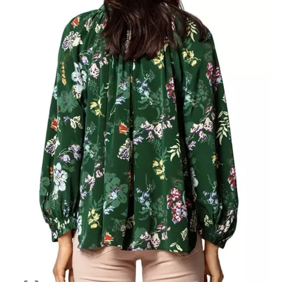 Zadig & Voltaire Theresa Floral-Printed Silk Tunic Size Small - Picture 2 of 5